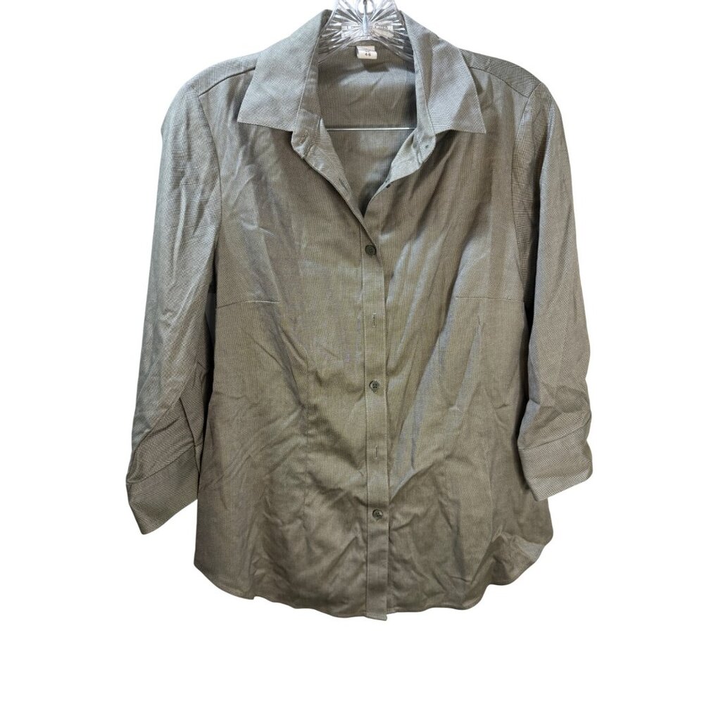 Coldwater Creek No Iron Button-Up Shirt XS‎ 4-6